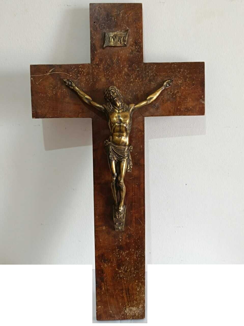 Icoane vechi pe lemn 6b doc. export si autentificare, crucifix bronz