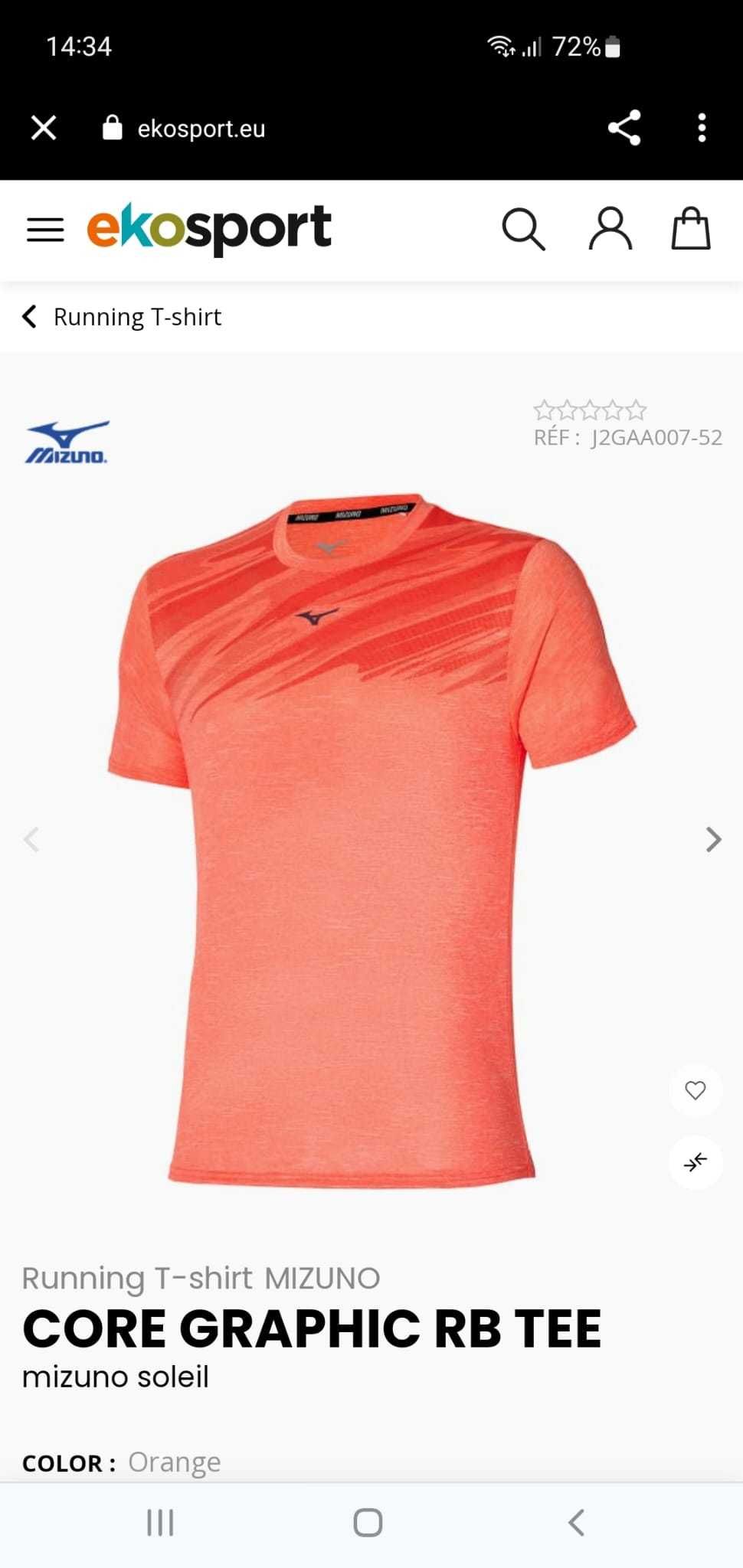 Vand tricou polyester 100% mizuno masura M si XL  original nou