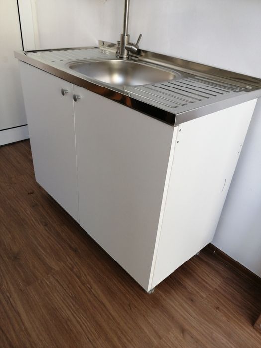 Нов  кухненски шкаф с мивка за кухня100/60 с средно корито за кухня.Ку