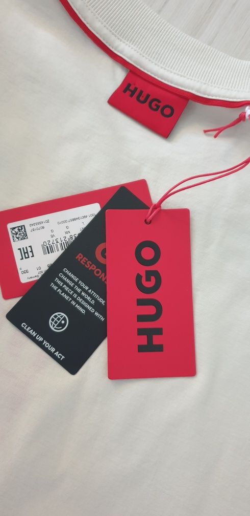 Hugo Boss HUGO Dalbula Cotton Mens / L НОВО! ОРИГИНАЛНА Мъжка Тениска!