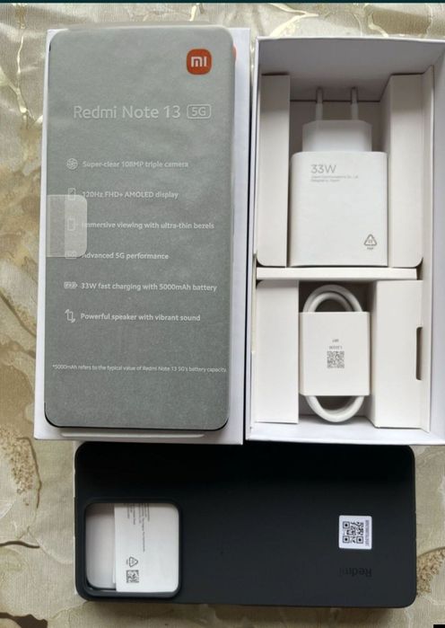 Xiaomi Redmi Note 13 5G DUALSIM,16GB, 256GB, Negru, GARANTIE