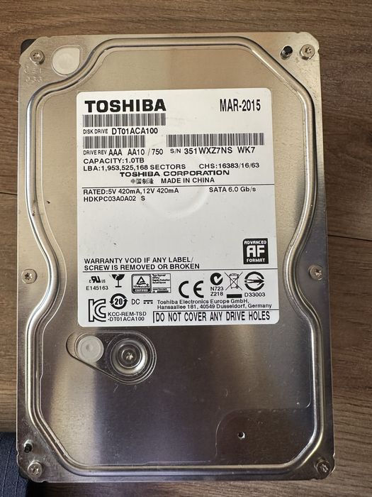 HDD Disk 1TB жесткие диски