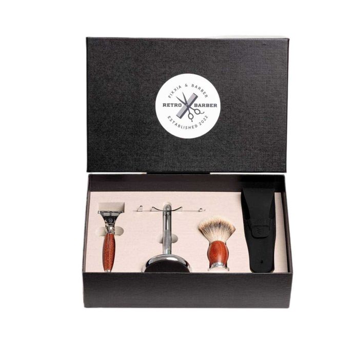 Set pentru barbierit cu aparat de ras Fusion3 Fixxia, 3 lame