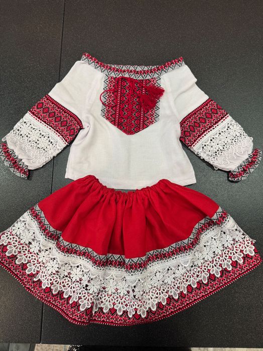 Costum tradițional romanesc fetiță 12-18 luni