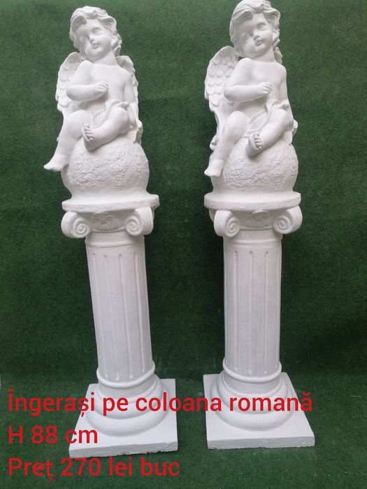 Ghiveci /vază, ciment alb