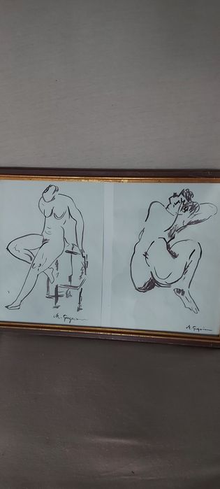 Tablou vechi,semnat,deosebit,de colecție.