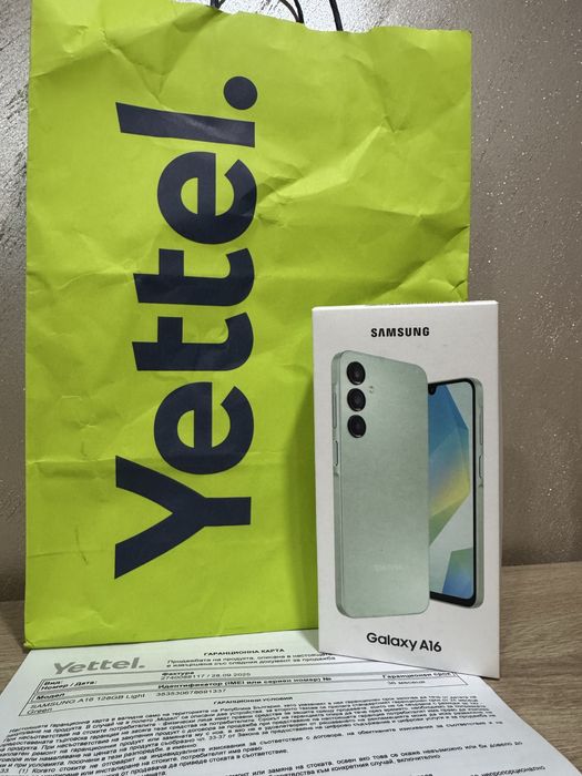 Samsung A16 |128GB|Фабрично запечатан |36 м. гаранция Yettel |Зелен