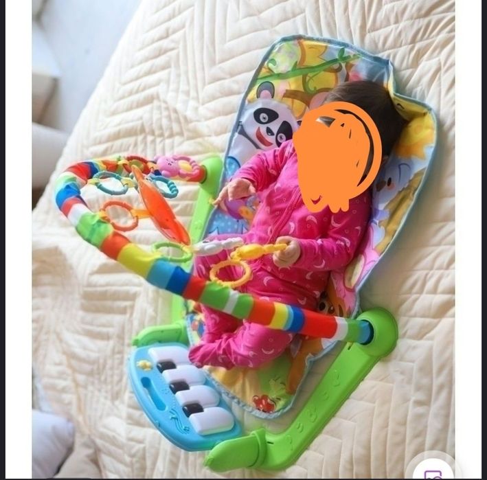 Развивающий детский коврик с пианино