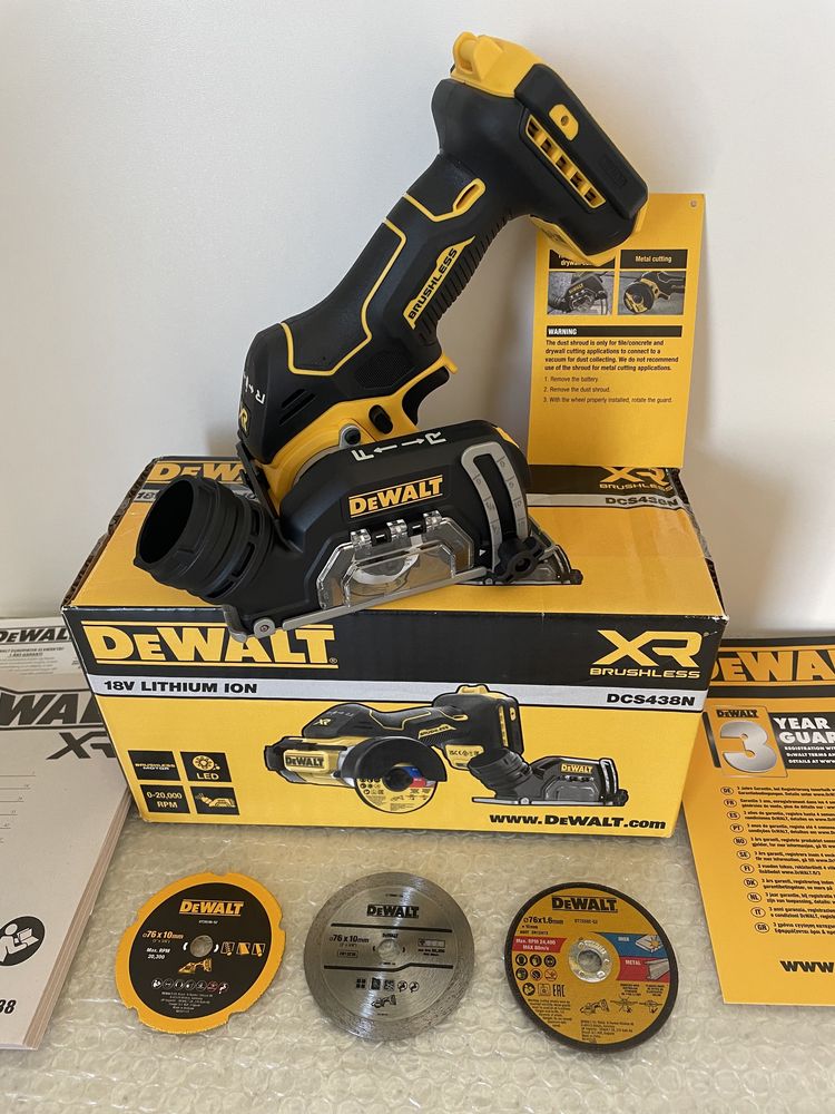 DeWALT DCS 438N XR. Miniflex, Polizor Unghiular. Original Nou !