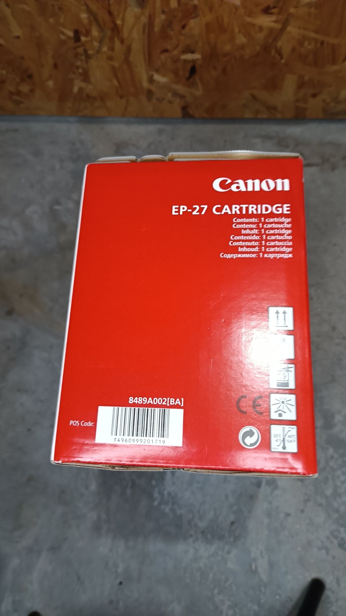 Нова не отваряна Canon Тонер касета Canon EP-27, Черен, 2500 копия