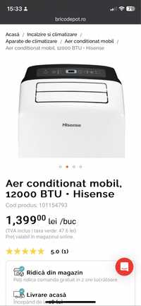 Aer conditionat portabil mobil , Hisense APC12