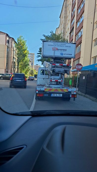 Iveco ,nacela ,prb ,lift de marfa exterior 27 m inchiriere /vanzare