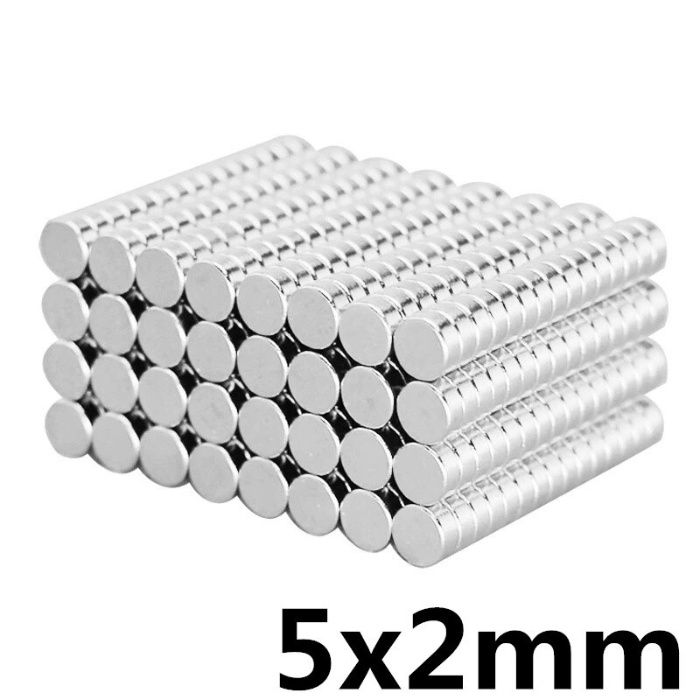 Неодимовые магниты 5 мм на 2 мм