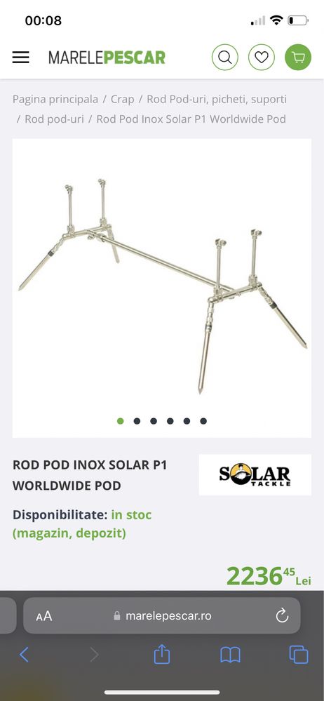 Rod pod solar P1 worldwide