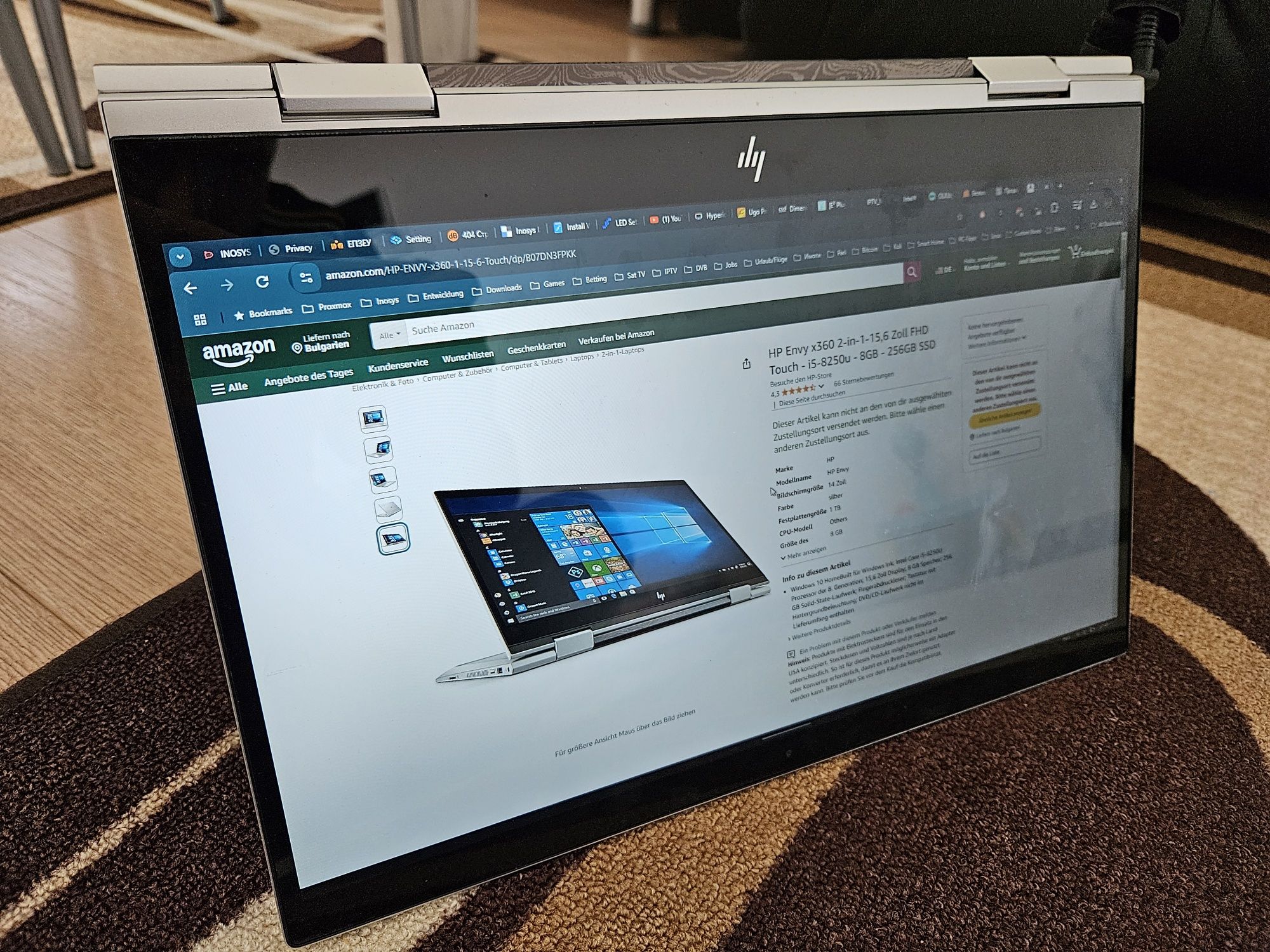 Hp Envy 360 i5 Convertible 2 в 1 таблет и лаптоп Windows 11