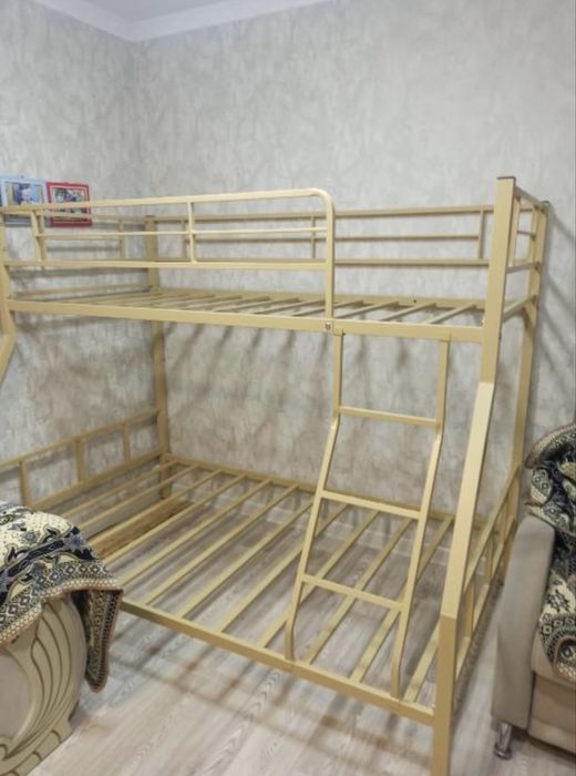 Двухъярусная кровать бежевый 120х190 и 90х190