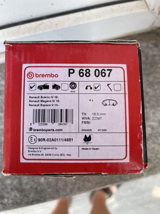 Placite frana NOI Brembo Renault Scenic 4, Megane 4, Espace 5