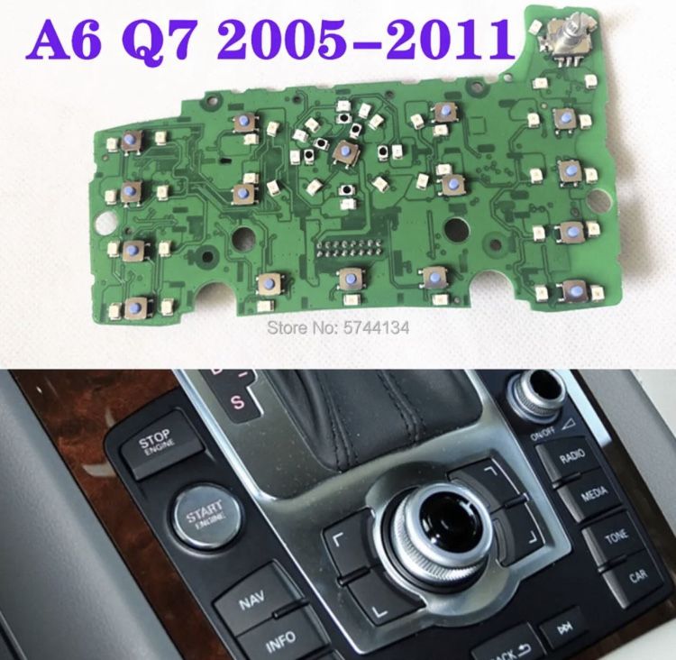 Placa consola MMI butoane Audi A6 C6 4F,Audi Q7 4L noua