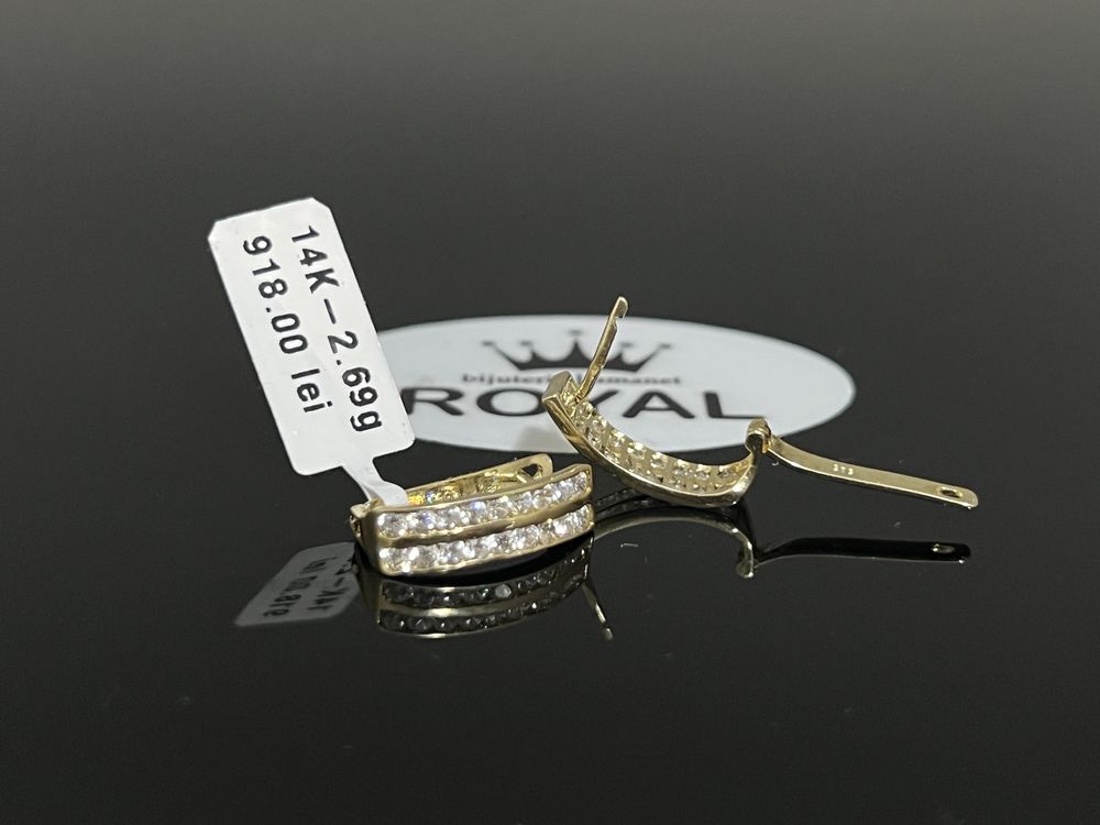 Bijuteria Royal CB : Cercei dama aur 14k 2,69 grame