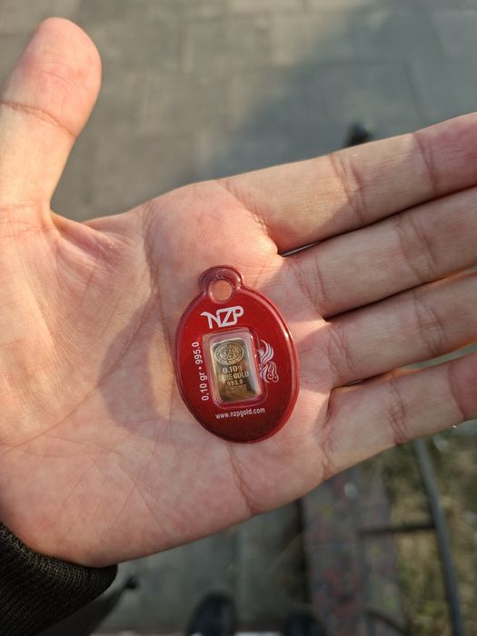 Золотой слиток 0,10 грамм