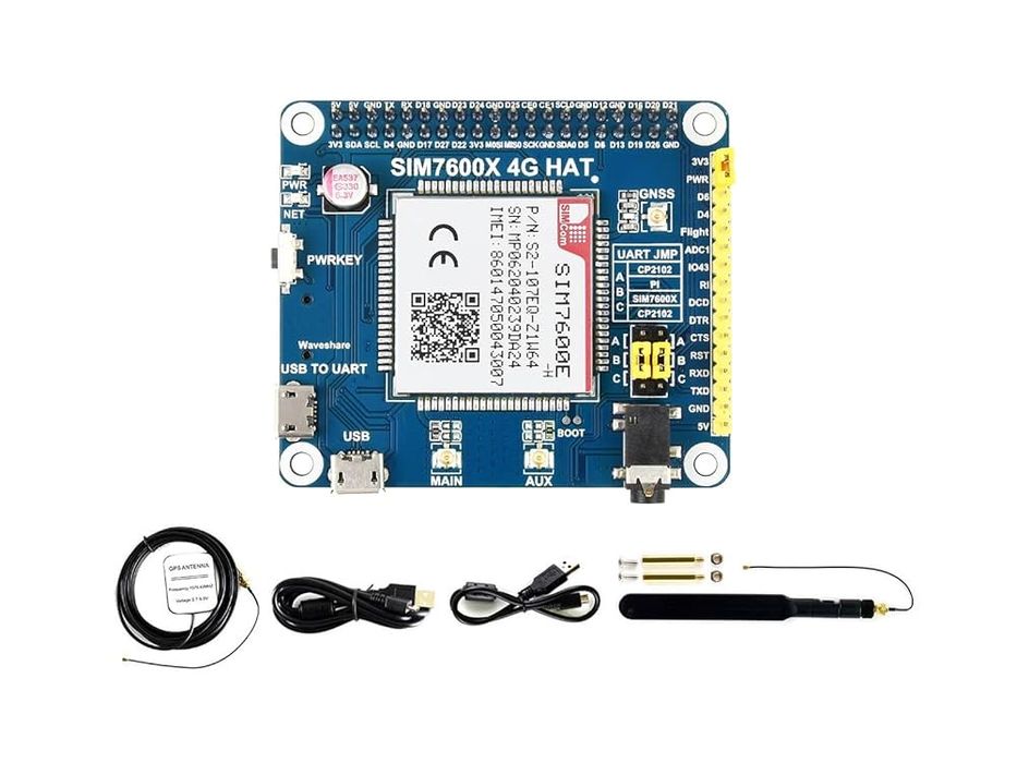 Waveshare 4G/3G/2G/GSM/GPRS/GNSS pentru Raspberry Pi 4 Jetson
