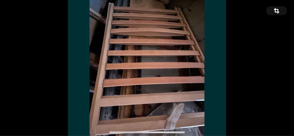 Somiere pat(grilaj rama metal)&Noptiere