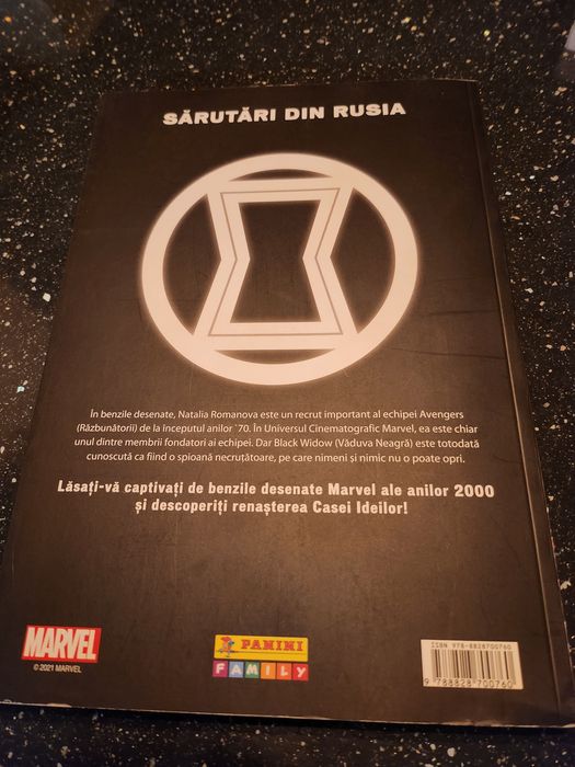 Bandă desenată Marvel Black Widow