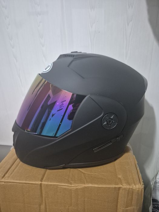 Casca scuter atv moto flip-up XL