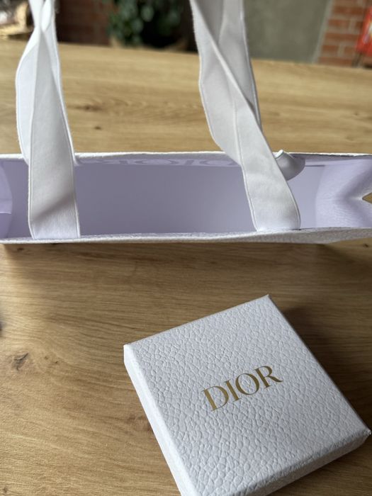 Set bratari Dior bumbac light blue si apricot, cutia si punga incluse