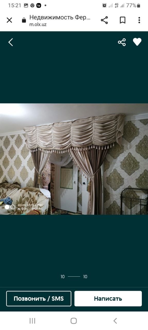 Kvartira кириллида жойлашган 2хона 3хона килинган ойлалик койамиз