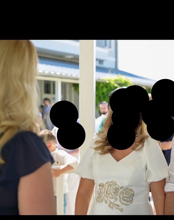 Rochie alba pt gravide