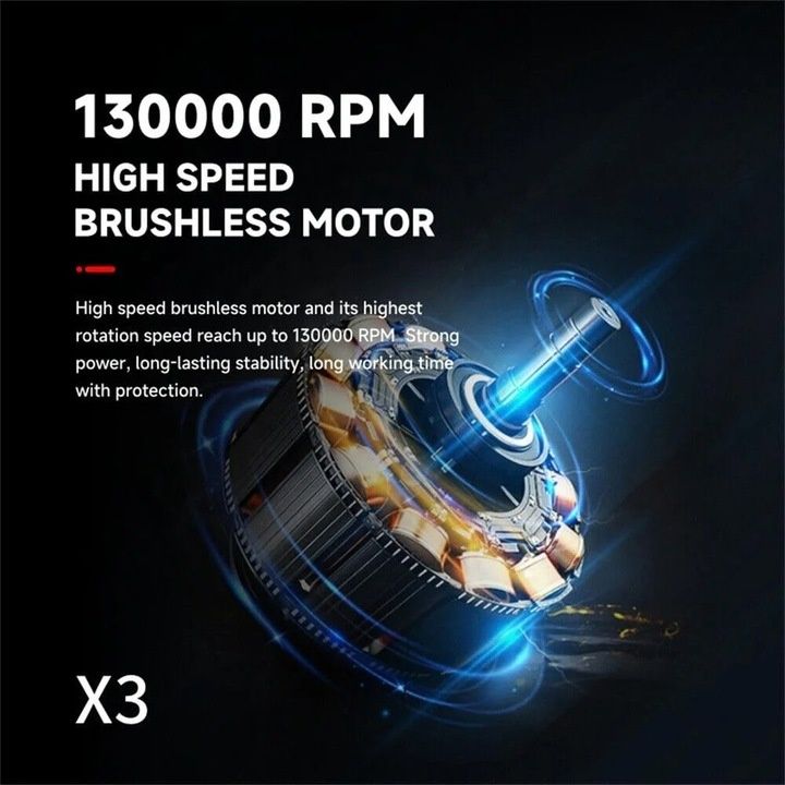 ПРОМО!!! Въздушен вентилатор, 130000 RPM - Techsuit  - черен