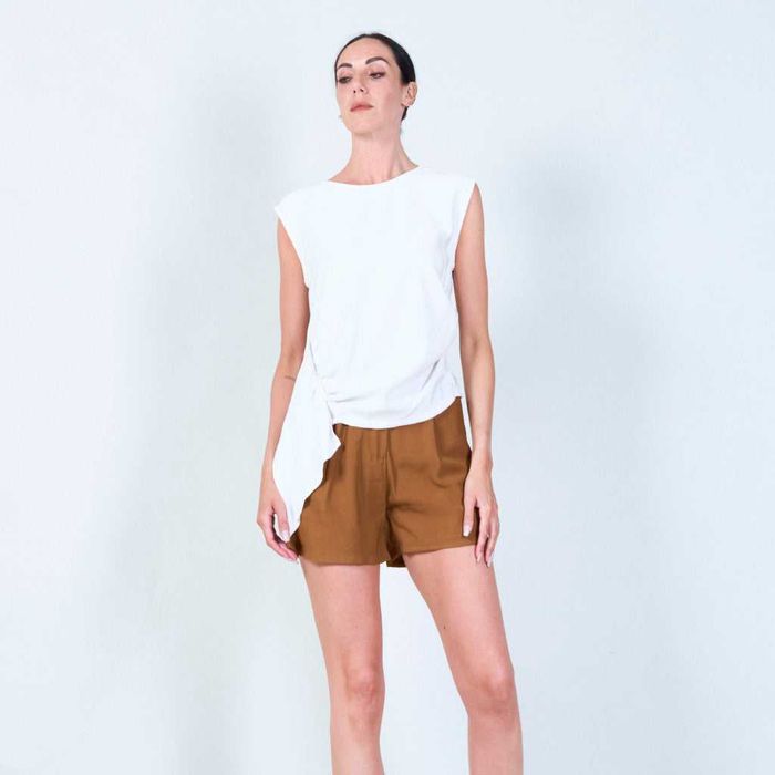 Top asimetric dama, alb, brand doremi