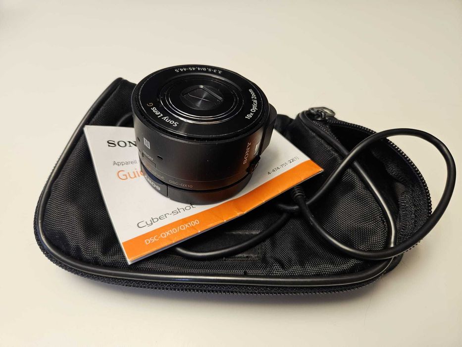 Aparat foto stil obiectiv Sony Cyber-Shot DSC-QX10 pentru smartphone