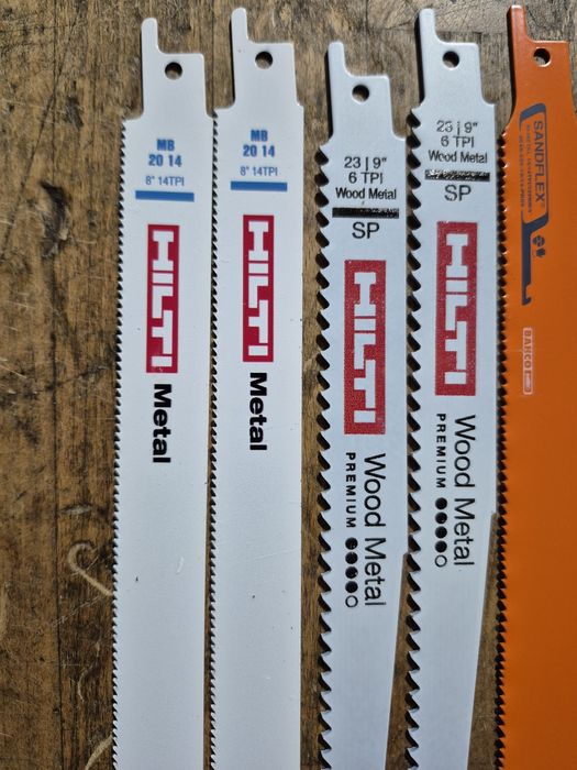 Panze lame pentru Fierstrau sabie HILTI BAHCO metal si lemn