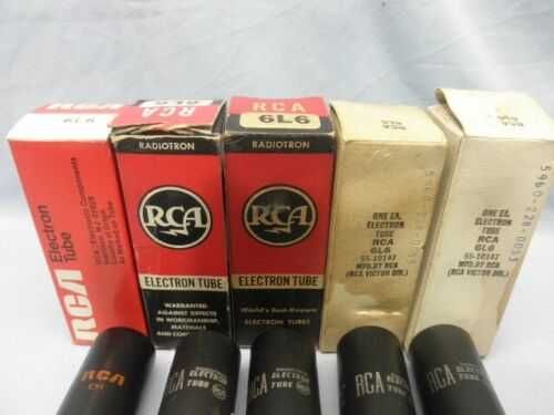 Лампи NOS (New old stock) 6L6 RCA - 5бр.