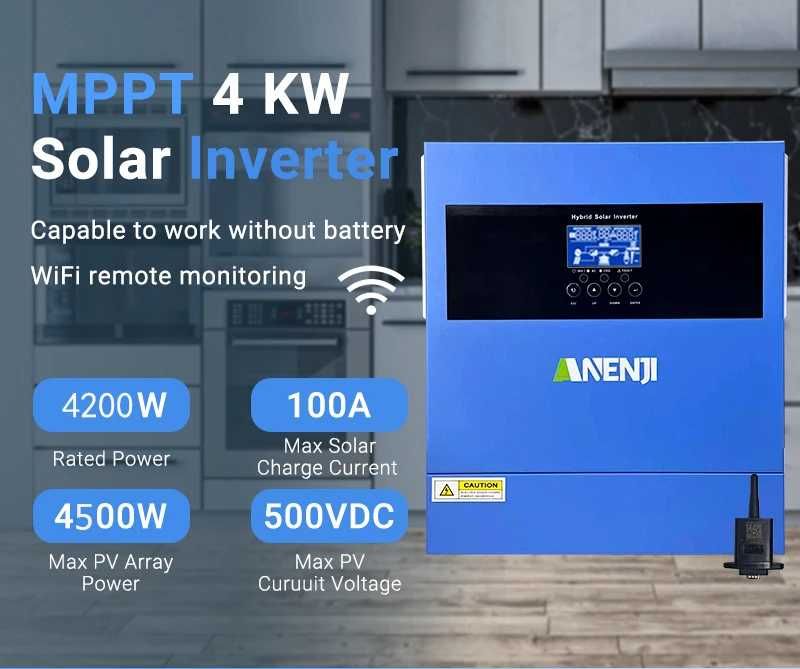 Invertor solar 4 kw 24v Hibrid wifi integrat