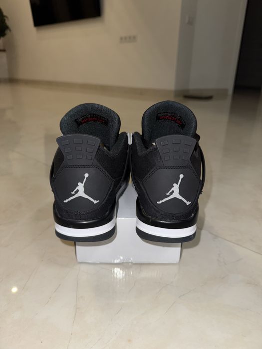 Jordan 4 black canvas