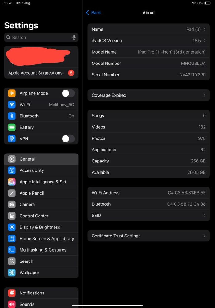 ipad pro 11 m1. 256g