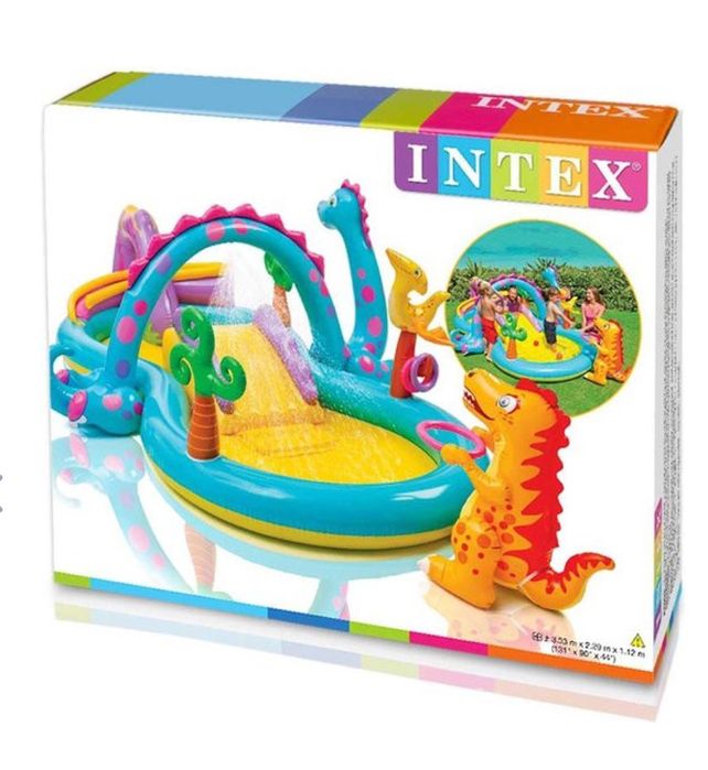 Надуваем детски басейн Intex