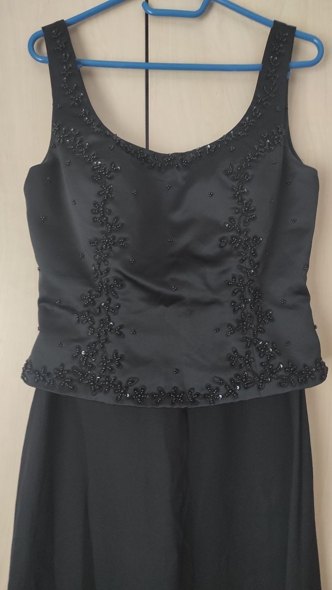 Rochiță de ocazie cu corset- neagra lunga