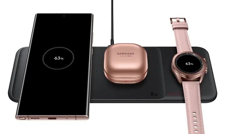 Incarcator wireless SAMSUNG Wireless Charger Trio EP-P6300TBEGEU, univ