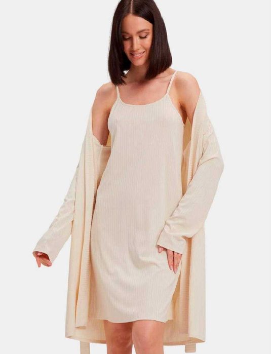 Халат с сорочкой L, новый