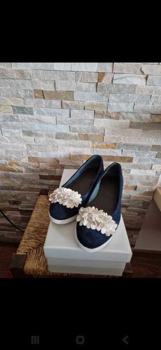 Balerini bluemarine 100% piele, masura 37,5