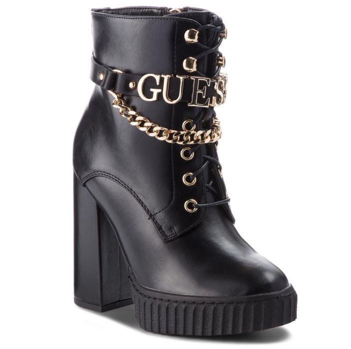 Боти на дебел ток guess
