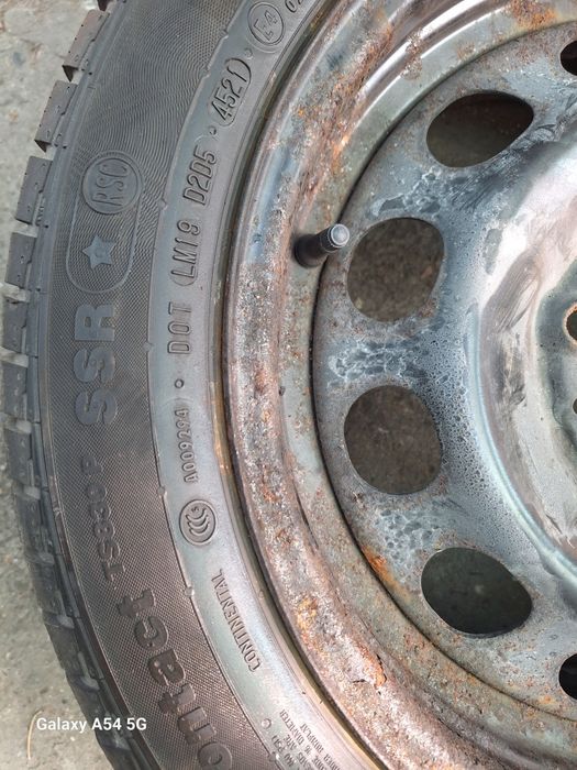 4бр 195/55/16 Continental като нови Runflat