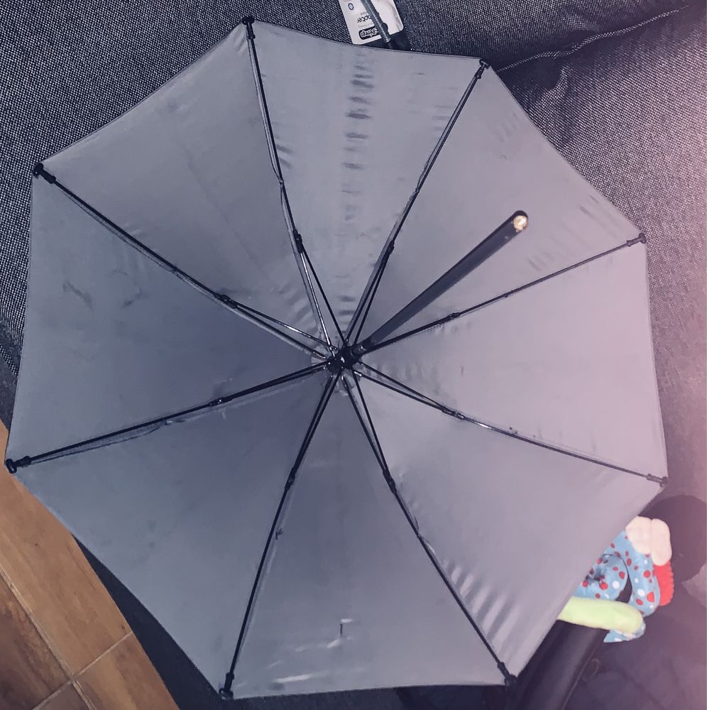 Adaptor umbrela si umbrela gri Peg Perego Originale