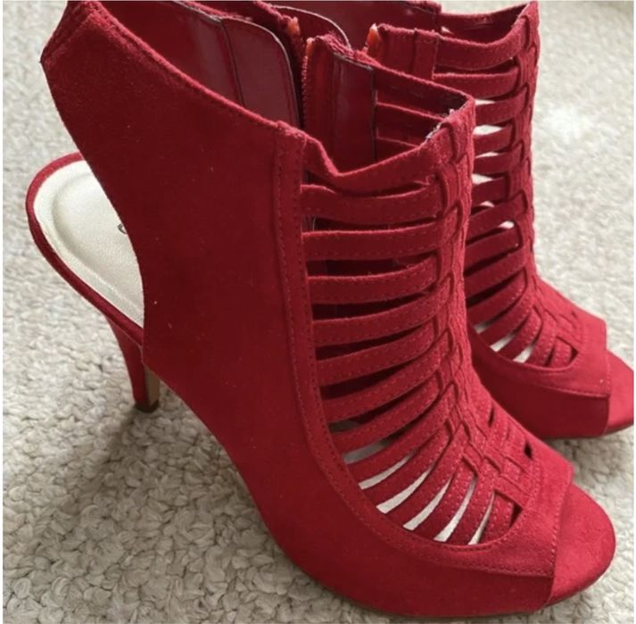 Graceland - Sandale cu toc, rosu