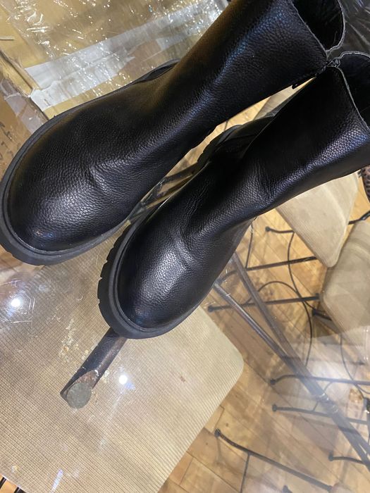 Дамски Боти, черни с цип, 38 номер