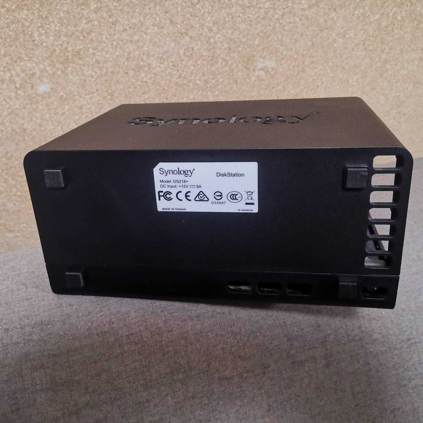 NAS мрежово устройство Synology DS218+, 10Gb RAM, 2 bay